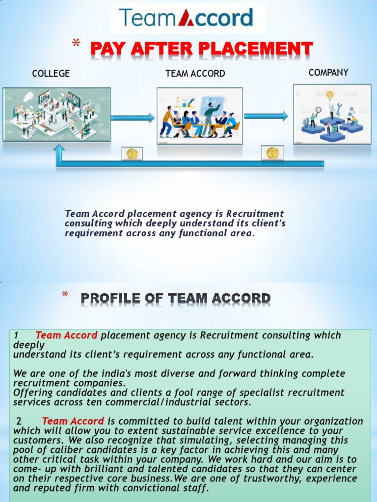 Pay After Placement PDF Internship Job Hunting