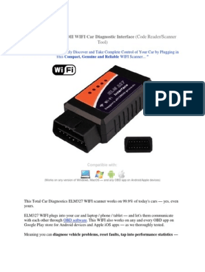 Elm327 Wifi, PDF, Android (Operating System)