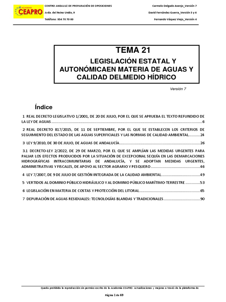 Tema 21 (Versión 7) | PDF