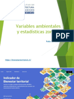 Variables Ambientales y Estadísticas Zonales