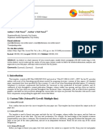 SciencePublishingGroup Manuscript Template