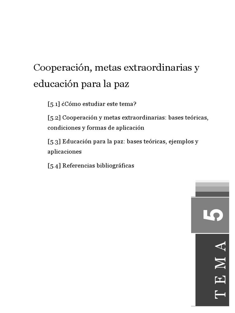 Cooperación y Educación para la Paz | PDF | Conflicto (proceso) | Plan ...