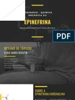 Seminário Epinefrina - Química Orgânica XII