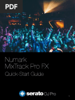 Numark MixTrack Pro FX Serato DJ Pro Quick-Start Guide