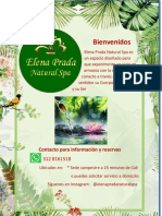 Carta de Servicios Elena Prada Natural Spa