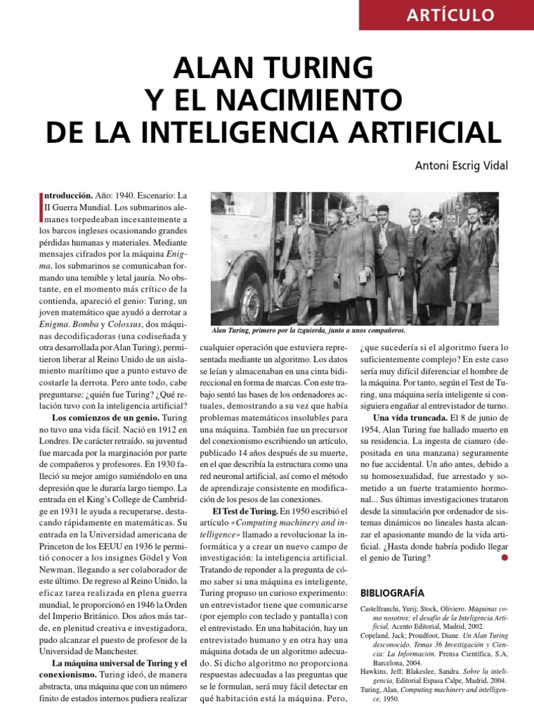 Libro Alan Turing The Enigma Español Pdf