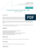 Annexe 1 Fiche Descriptive Ms Project