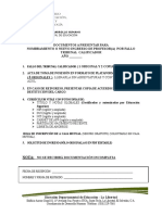 Editable Version Plazas Por Ley de Salarios.-Solicitud de Ingreso Documentacion A Presentar