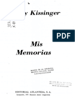 Mis Memorias, Tomo I - Henry Kissinger (V)
