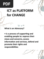 Ict As Platform For Change