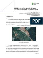 Análise Do Rio Pacoti - Potencialidades e Vulnerabilidades No Município de Redenção-Ce