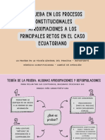 Exposiciòn - La Prueba - La Pràctica Constitucional