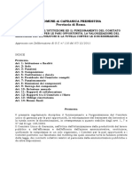 Comune Di Capranica Prenestina Provincia Di Roma: Approvato Con Deliberazione Di G.C. N° 110 Del 07/12/2011
