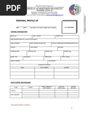 Personal Profile
