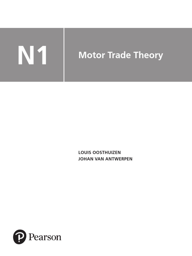 Motor Trade Theory N1 Sample Chapter PDF Internal Combustion Engine