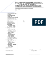 Contoh Formulir Pendaftaran Pondok Pesantren