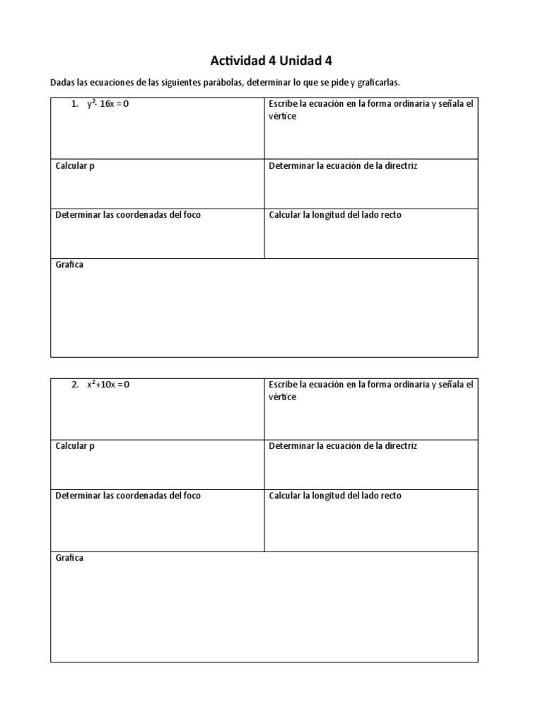 Actividad 4 Unidad 4 | PDF