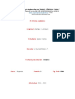 Deber de Lengua Informe Academico