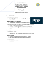 Daily Lesson Plan Statistics