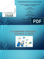 Administracion Ciencia o Arte