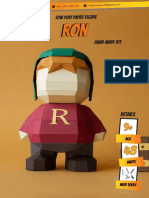 Ron low poly(1) papercraft