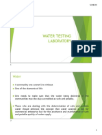 Water Testing Laboratory