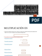 Multiplicación y División en R - 3ero