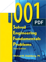 1001 Solved Engineering Fundamentals Problems by Michael R. Lindeburg PE.