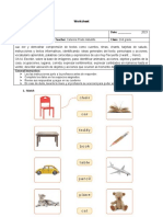 Worksheet Unit o 1