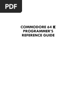 Commodore 64 Programmer's Reference Guide