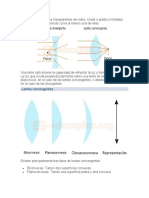 Las Lentes Son Medios Transparentes de Vidrio