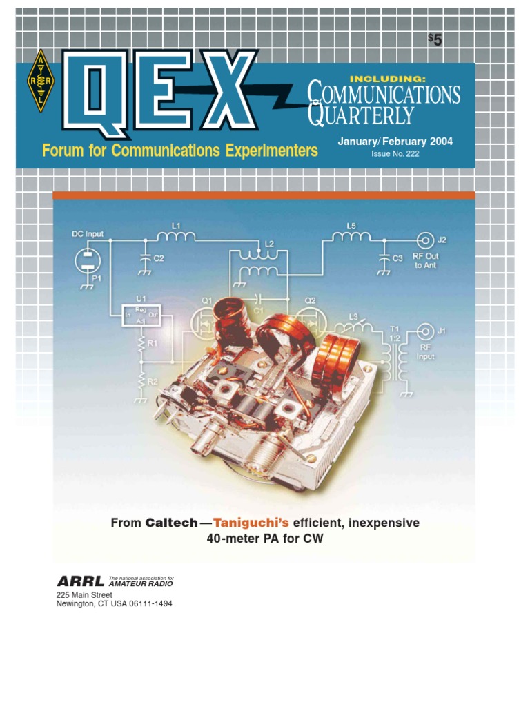 QEX January 2004: Antenna Innovations | PDF | Amplifier | Capacitor