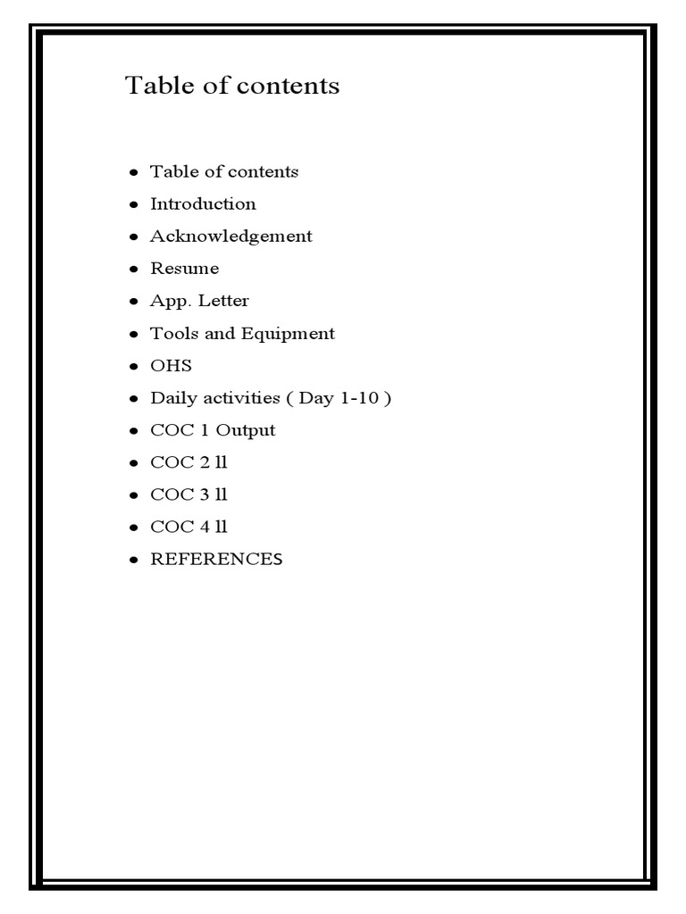 Table of Content | PDF