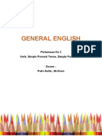 General English 2 - Verb, Simple Present & Past Tense