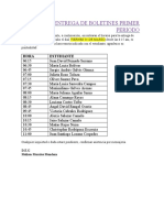 Horario Entrega 1 Periodo