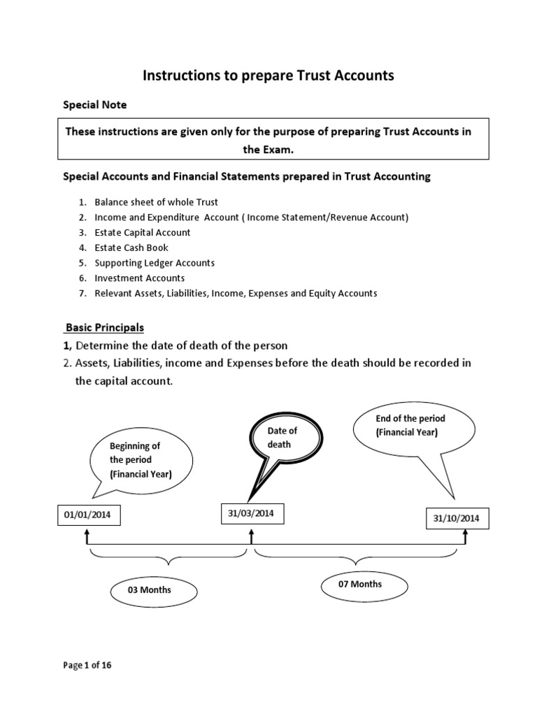Trust Account Preparation Guide | PDF | Debits And Credits | Expense