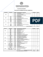 Plan de Estudios Administración