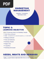 TOPIC 3 The Core Marketing Concepts