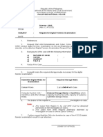 Sample Request Format of Digital Forensic Examination
