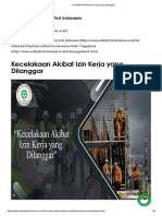 Kecelakaan Akibat Izin Kerja Yang Dilanggar