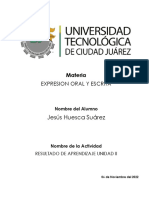 Resultado de Aprendizaje Unidad Ii