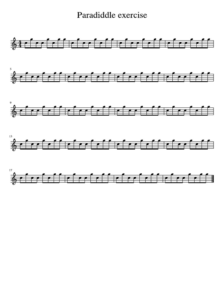 Paradiddles in c pdf
