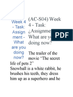 (AC-S04) Week 4 - Task Assignment - What Are You Doing Now
