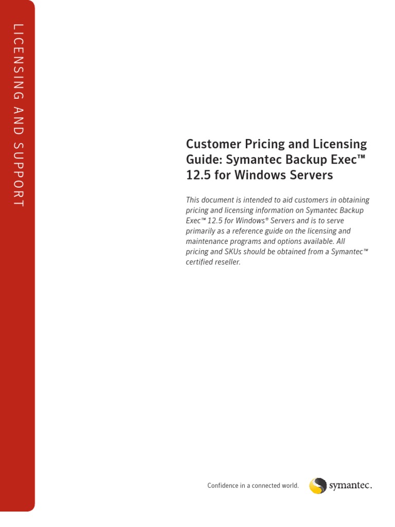 Backup Exec 12.5 Pricing and Licencing | PDF | Hyper V | Backup