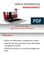 01 - Characteristics of An Information Management System