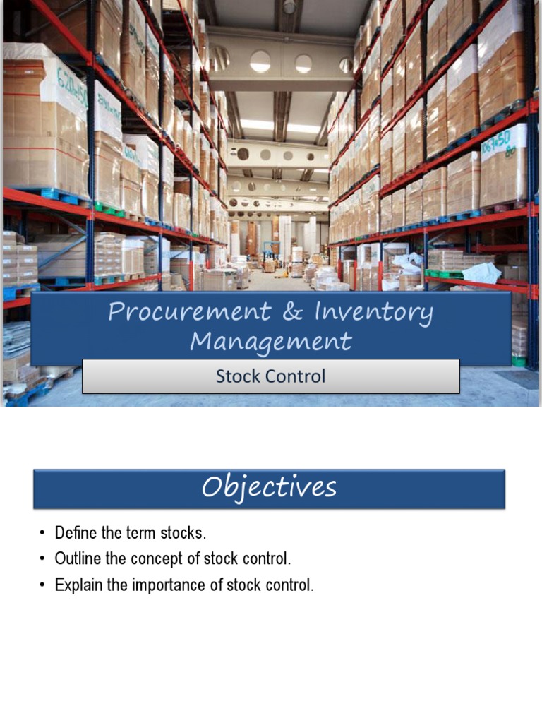 06 Importance of Stock Control Download Free PDF Supermarket