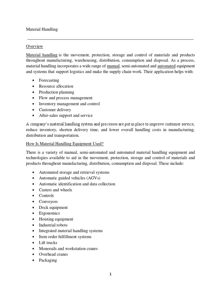 Material Handling PDF
