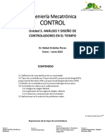 CONTROL Mecat - U3. Análisis y Diseño de Controladores en El Tiempo