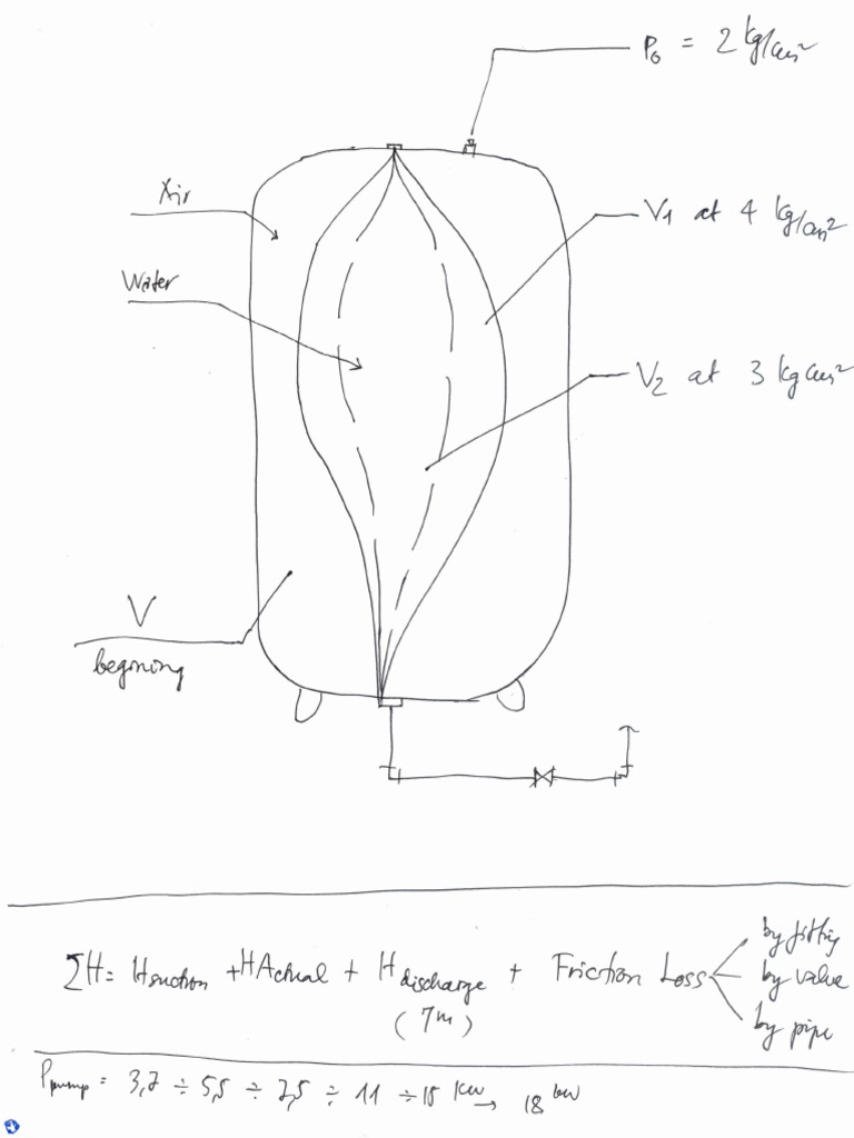 Diagram of Pressure Tank | PDF
