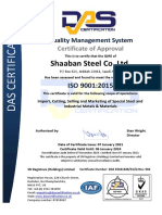 Certificate ISO SHAABAN